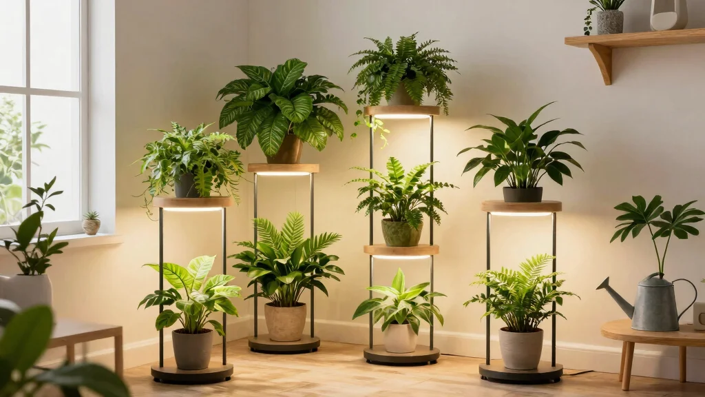 8 Plant Stands with Grow Lights for a Thriving Indoor Garden